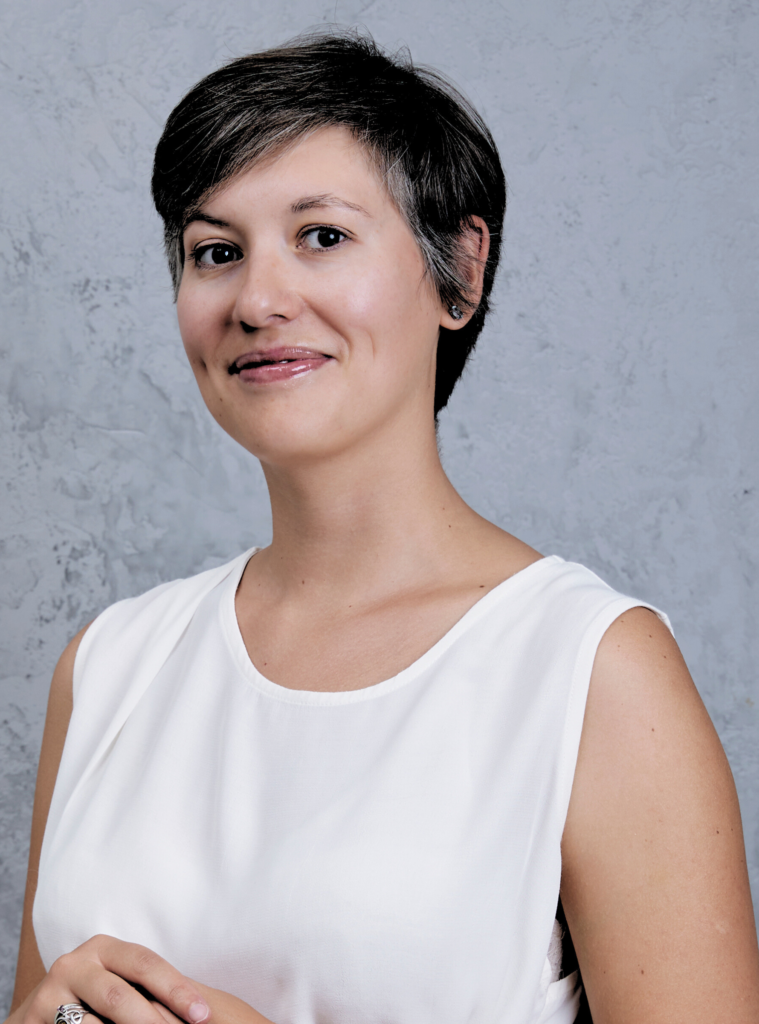 Lidiya Yilmaz smiling into the camera